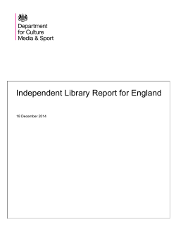 Independent Library Report for England