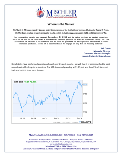 Currie Consumer Mkt Comments Outlook for 2015 DEC 16 2014