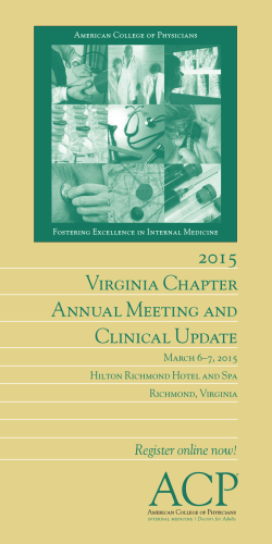 Meeting Brochure - American College of Physicians
