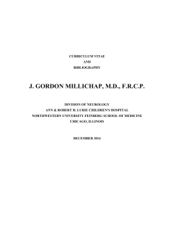 J. Gordon Millichap MD FRCP - Pediatric Neurology Briefs