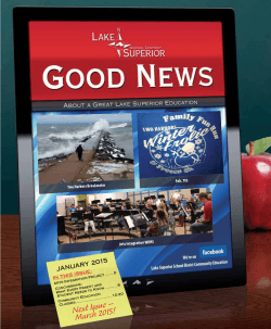 Good News - Lake Superior School District #381