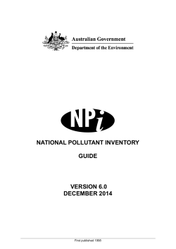 national pollutant inventory guide version 6.0 december 2014
