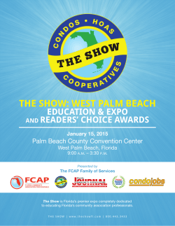 the show: west palm beach - FLCAJ/FCAP Statewide Conference