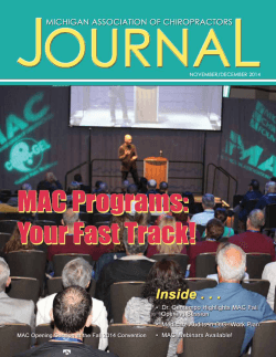 MAC Journal • November/December 2014 I