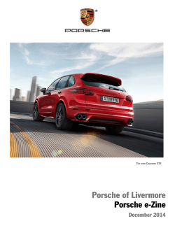 Porsche of Livermore Porsche e-Zine