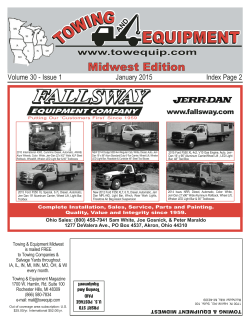 Nov 2014 - Towing And Equipment Magazines