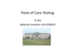Point of Care Testing