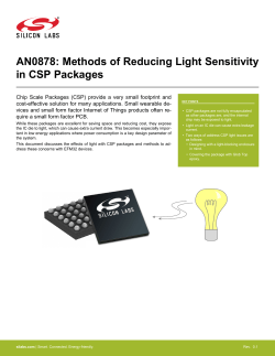 AN0878: Methods of Reducing Light Sensitivity in