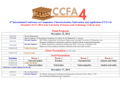 final program file. - 4th International Conference on Composites