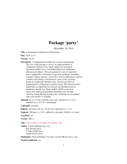 Package 'party'