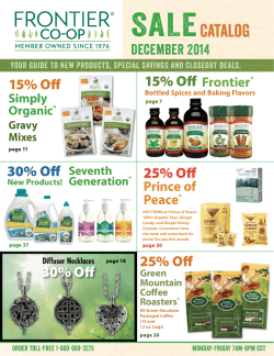 Monthly Sale Catalog
