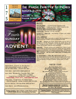 December 21, 2014 - St. Patrick Church