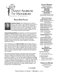 December 21, 2014 - Saint Ambrose of Woodbury
