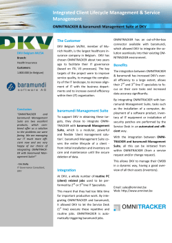 OMNITRACKER & baramundi Management Suite at DKV