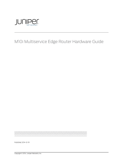 M10i Multiservice Edge Router Hardware Guide