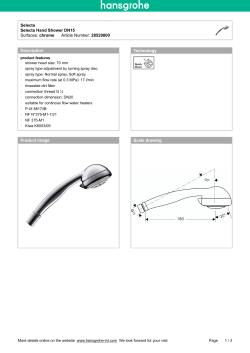 Selecta Selecta Hand Shower DN15 Surfaces