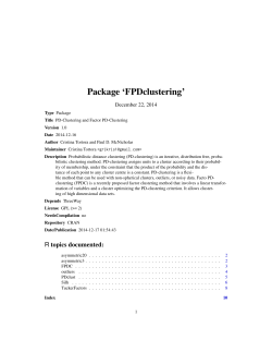 Package 'FPDclustering'