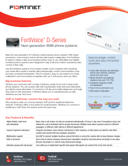 FortiVoice D-Series