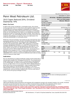 Penn West Petroleum Ltd.