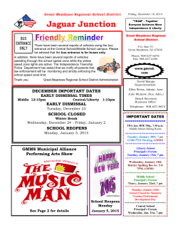 to view the newsletter - Great Meadows Regional School District