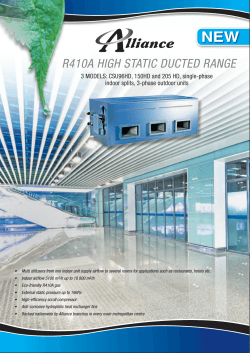 R410A High Static Ducted Range