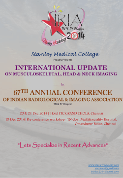 67th annual conference - Department of Radiodiagnosis,Stanley