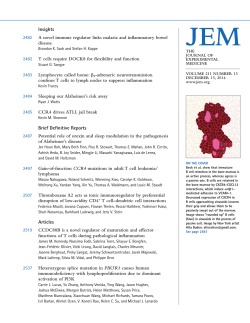 TOC  - The Journal of Experimental Medicine