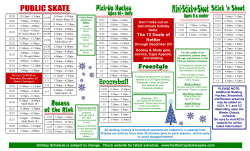 Holiday schedule 2014.pub