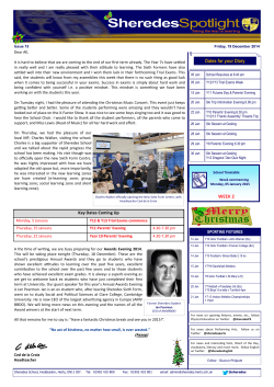 Issue 15 - Sheredes School