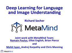 Deep Learning for Language and Image Understanding