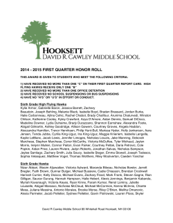 HERE - David R. Cawley Middle School