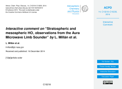 Interactive comment on “Stratospheric and mesospheric