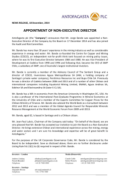 Appointment of Non-Executive Director