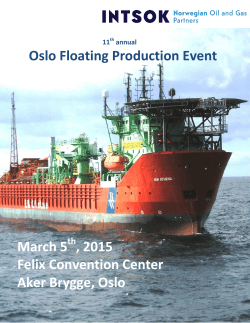 the program Oslo Floating Production Event 2015