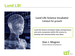 Lund Life Science Incubator