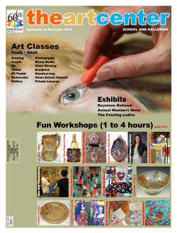 Fall 2014 - The Art Center School and Galleries