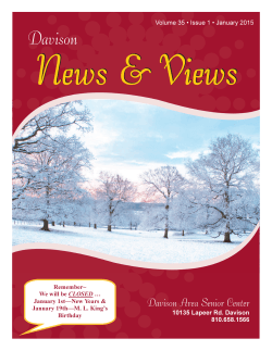 Newsletter - Davison Area Senior Center