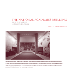 THE NATIONAL ACADEMIES BUILDING