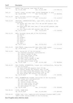 Tariff Concessions - 7301 to 7310.29.00
