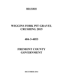 Wiggins Fork Crushing 2015 Bid Form