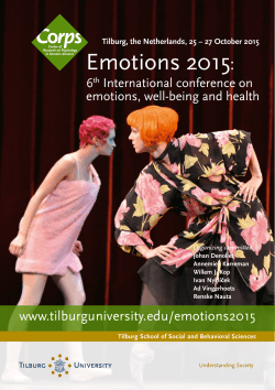 the flyer Emotions 2015