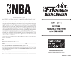 2014-15 Dribble, Dish & Swish Participant Form