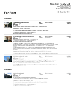 Daily Rental List - Goodwin Property Management