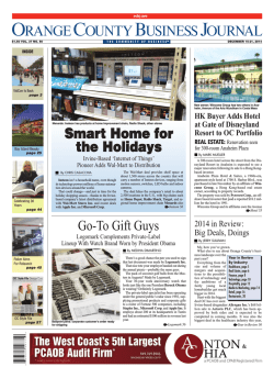 ORANGE COUNTY BUSINESS JOURNAL
