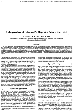 Extrapolation of Extreme Pit Depths in Space and