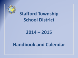 General Information - Stafford Township School District