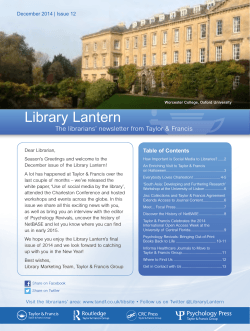 Library Lantern - Taylor & Francis Group