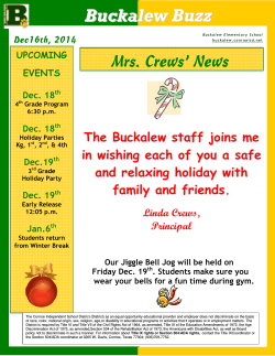 Buckalew Buzz - Buckalew Elementary School