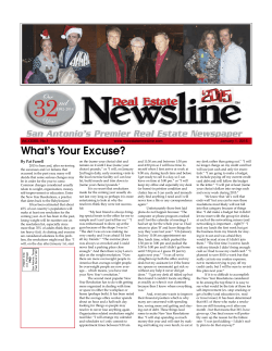 What's Your Excuse? - Real Estate Newsline