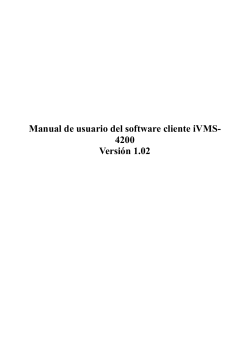 Manual de usuario iVMS-4200